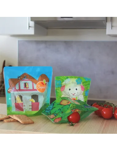 Set of 3 reusable snack bags - Squiz...