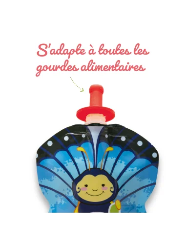 Set of 2 tips for reusable water...