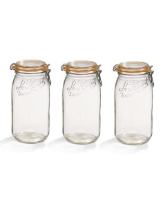 Bocaux à joint 3 L Ø 100 mm - Pack de 3 - Le Parfait