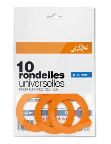 Universal-Unterlegscheiben Ø 70 mm - Beutel mit 10 - Le Parfait - 2 Universal-Unterlegscheiben Ø 70 mm - Beutel mit 10 - Le Parfait - 2