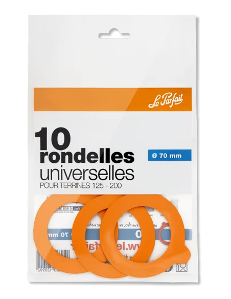 Universal-Unterlegscheiben Ø 70 mm - Beutel mit 10 - Le Parfait - 2 Universal-Unterlegscheiben Ø 70 mm - Beutel mit 10 - Le Parfait - 2