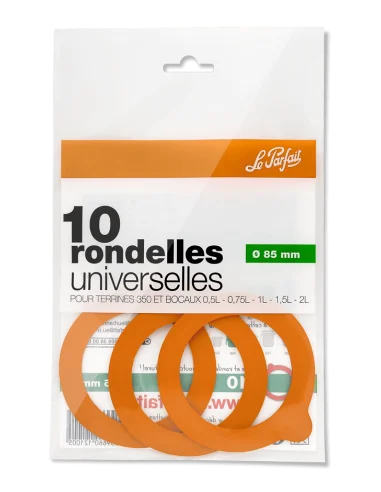 Rondelles universelles Ø 85 mm - Sachet de 10 - Le Parfait - 2 Rondelles universelles Ø 85 mm - Sachet de 10 - Le Parfait - 2