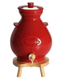 Vinaigrier en grès rouge...