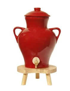 2,5 L Essigschale aus rotem Steinzeug - 1