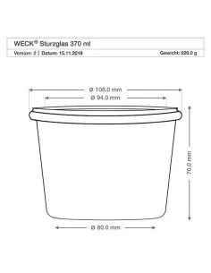 Bocaux en verre 370 mL Ø... 2
