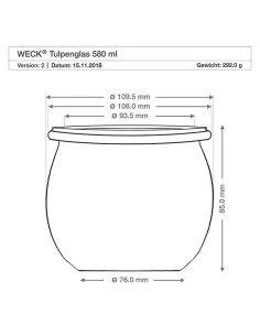 Tulpengläser 580 mL Ø 100... 2