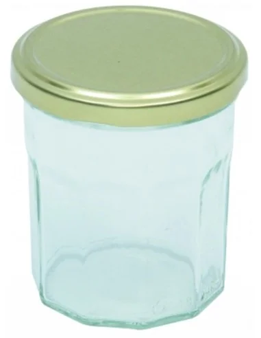 Marmeladengläser 200 ml mit goldenem Deckel TO 70 mm - Packung mit 12 - 1
