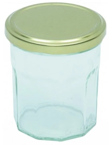 Marmeladengläser 200 ml mit goldenem Deckel TO 70 mm - Packung mit 12 - 1 Marmeladengläser 200 ml mit goldenem Deckel TO 70 mm - Packung mit 12 - 1