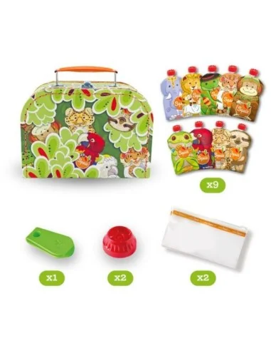 Valisette de 9 gourdes réutilisable -...