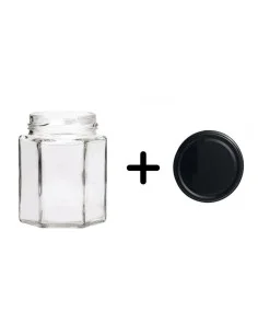 Hexagonal jars 195 mL with...