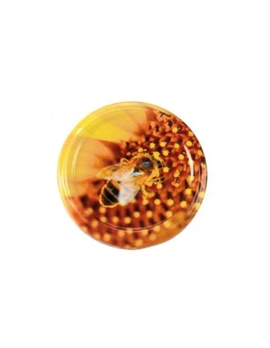 Twist-off lids bee honey on pollen Ø 63 mm - Pack of 20 - 1