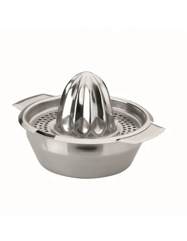 Stainless steel citrus press with collecting bowl - 1