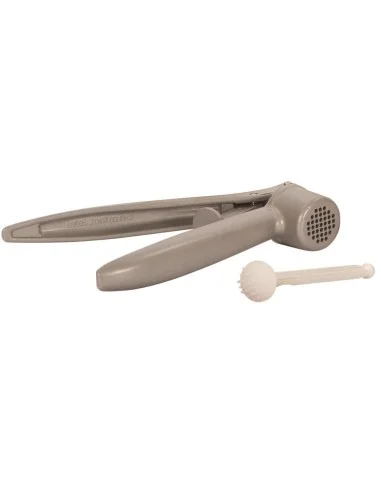 Lever garlic press with cleaning attachment - 1