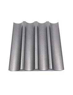 Antihaft-perforierte 4 Baguetteform - 1