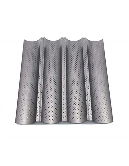 Moule à 4 baguettes perforé antiadhésif - 1