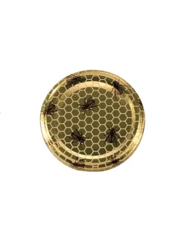Couvercles Twist-off miel alvéoles abeille Ø 63 mm - Lot de 20 - 1
