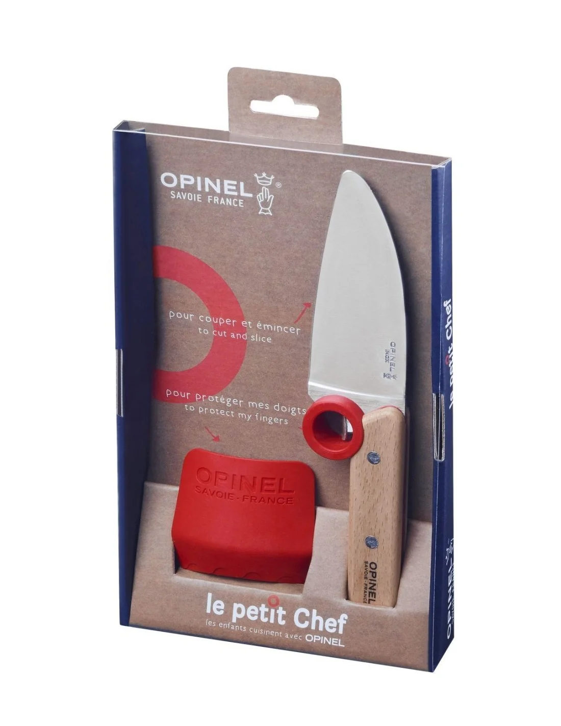 Kid's knife and finger guard - Opinel