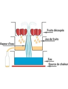 Extracteur de jus à vapeur 26 cm induction - 1 2