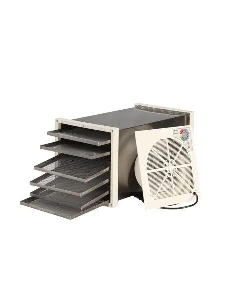 Tunnel-Dörrgerät aus Edelstahl 6 Schalen 24 x 36 cm - 1