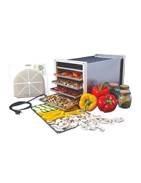 Tunnel-Dörrgerät aus Edelstahl 6 Schalen 24 x 36 cm - 4