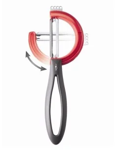 Reversible peeler with serrated blade - 1