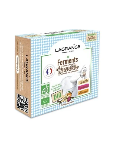 Ferments bio pour yaourts maison - Vanille framboise abricot - 1