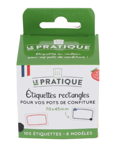 100 Etiquettes rectangles 70 x 45 mm - Le Pratique - 1