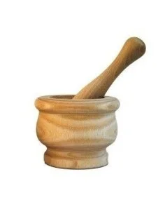 Small ash mortar with pestle - 1