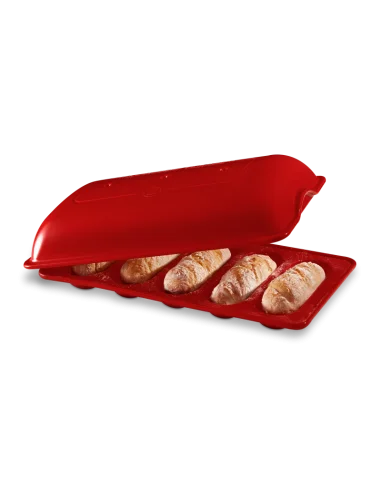 Bread pan for 5 small baguettes 18 cm long - 1
