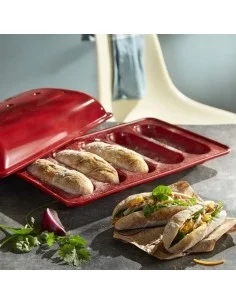 Brotform für 5 kleine Baguettes 18 cm lang - 1 2