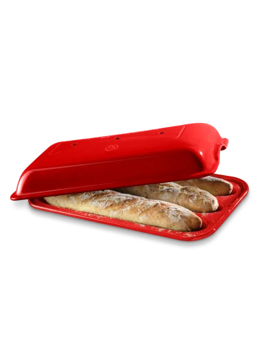 Bread pan for 3 baguettes 35 cm long - 1