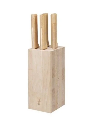 Block of 5 knives wooden handle - Opinel - 1