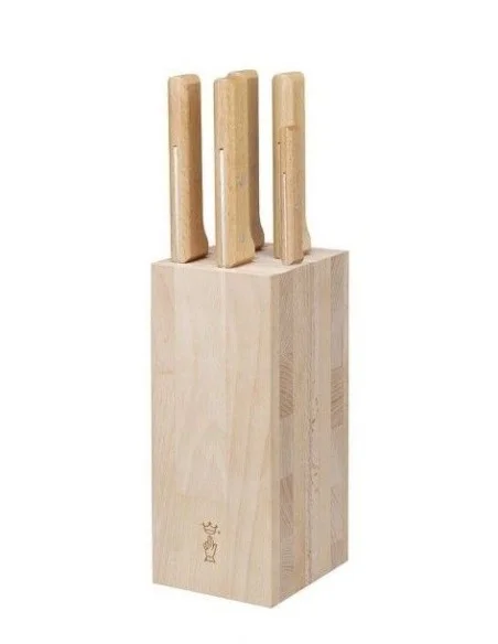 Bloc de 5 couteaux manche en bois - Opinel - 1