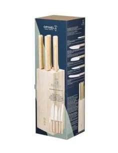 Bloc de 5 couteaux manche en bois - Opinel - 1 2