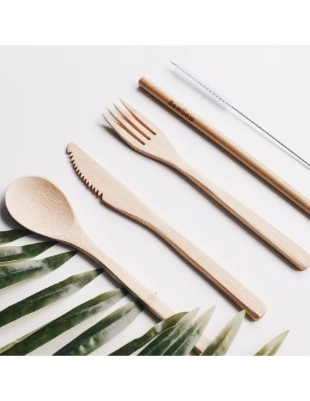 Bamboo cutlery set - Bambaw - 5 Bamboo cutlery set - Bambaw - 5