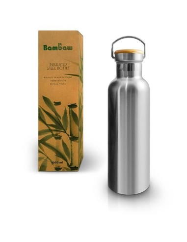 Stainless steel insulated bottle 1000 ml - Bambaw - 1