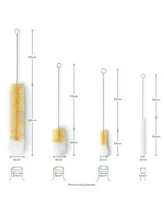 Set mit 4 Flaschenbürsten - Bambaw - 1 2