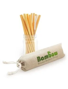 Pailles en bambou 22 cm - Lot de 12 - Bambaw - 1 2