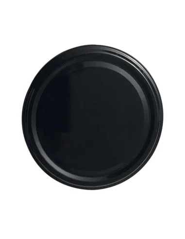 Black Twist-off lids Ø 63 mm - Pack of 10 - 1