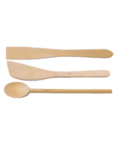 Lot de 3 spatules en bois - 1